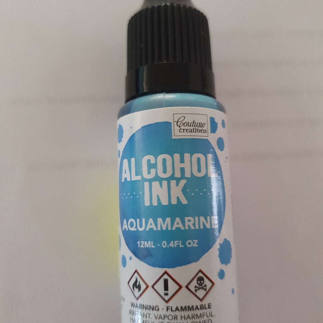 Alcohol Ink  - Aquamarine - Couture Creations