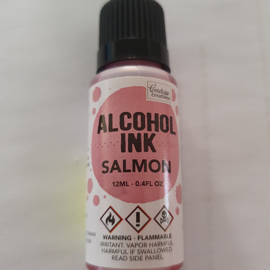 Alcohol Ink  - Salmon- Couture Creations