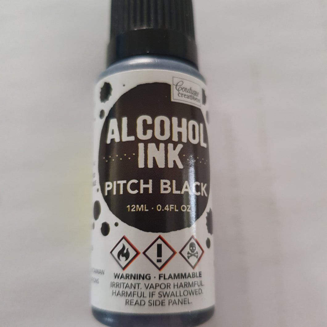 Alcohol Ink  - Pitch Black- Couture Creations