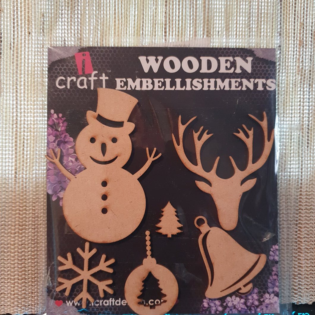 Wooden Embellishments - Frosty  WE0466  ICRAFT
