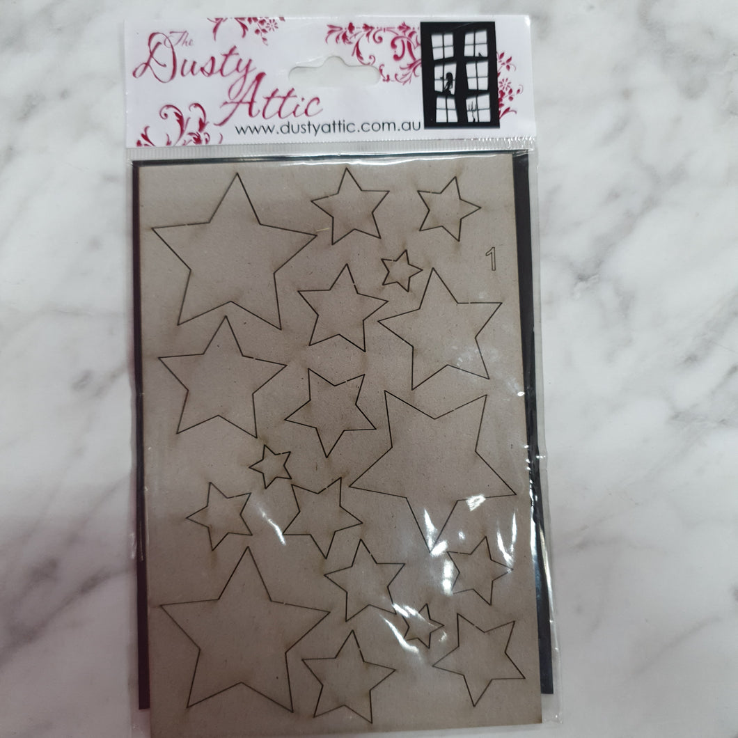 Stars #1 - DUSTY ATTIC Chip Board DA09330