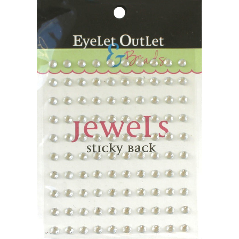 Sticky Back Jewels - Square Jewel Clear 100pc