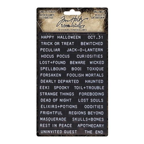TIM HOLTZ - Idea-ology Label Stickers Halloween TH94263