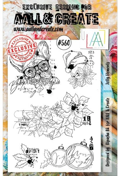 AALL & CREATE STAMP #560 Jolly Elements