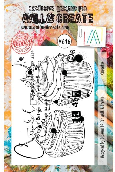 AALL & CREATE STAMP #646 Cupcakes