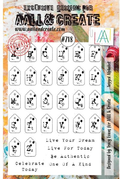 AALL & CREATE STAMP A5 #718 Tagged Alphabet