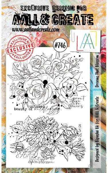 AALL & CREATE STAMP #746 Dreams that Blossom A6