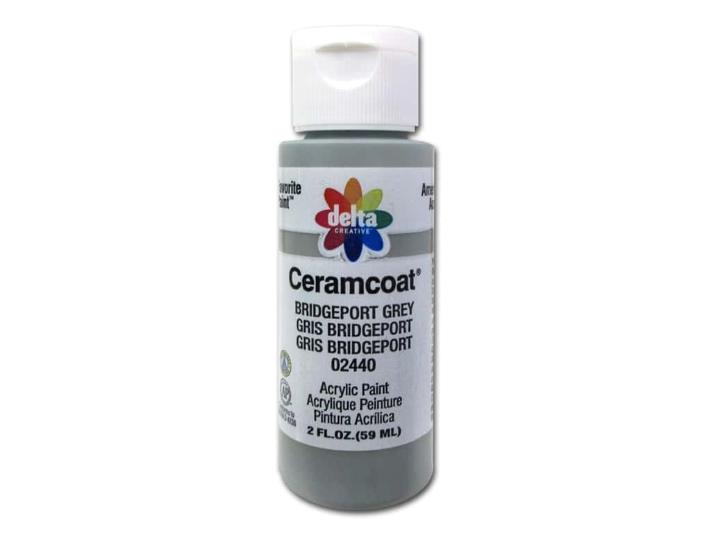 CERAMCOAT Acrylic Paint 59ml 2floz  -Bridgeport Grey
