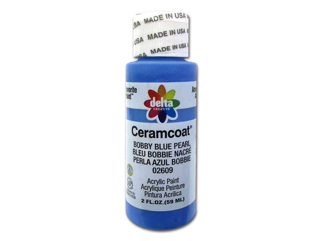 CERAMCOAT Acrylic Paint 59ml 2floz  - Metallic Pearl BOBBY BLUE