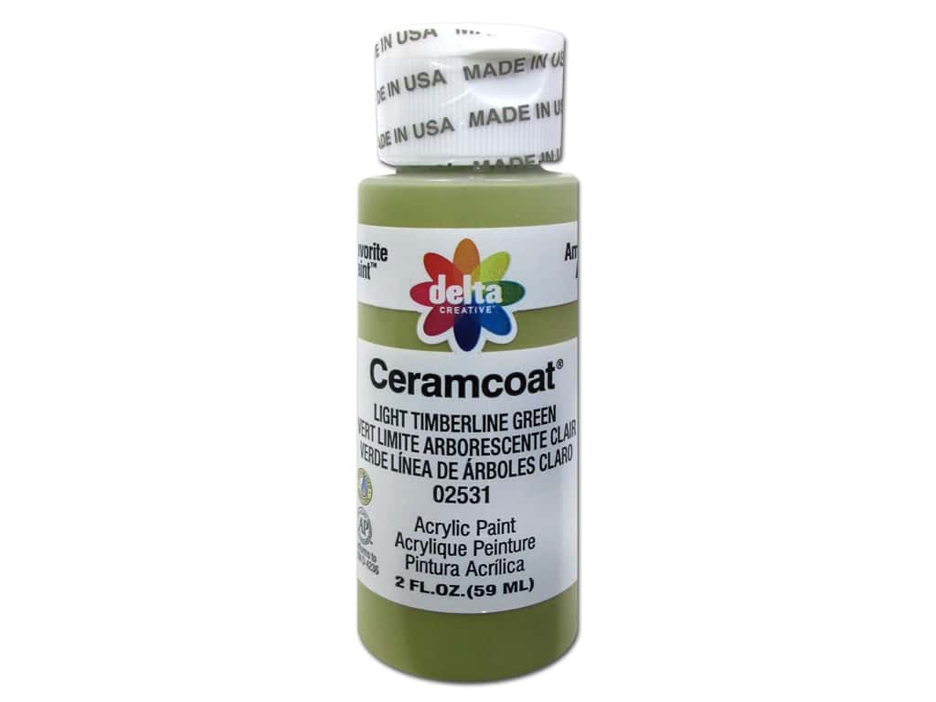 CERAMCOAT Acrylic Paint 59ml 2floz  - Light Timberline Green