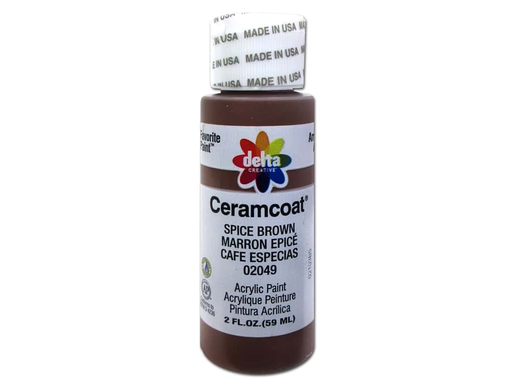 CERAMCOAT Acrylic Paint 59ml 2floz  - Spice Brown