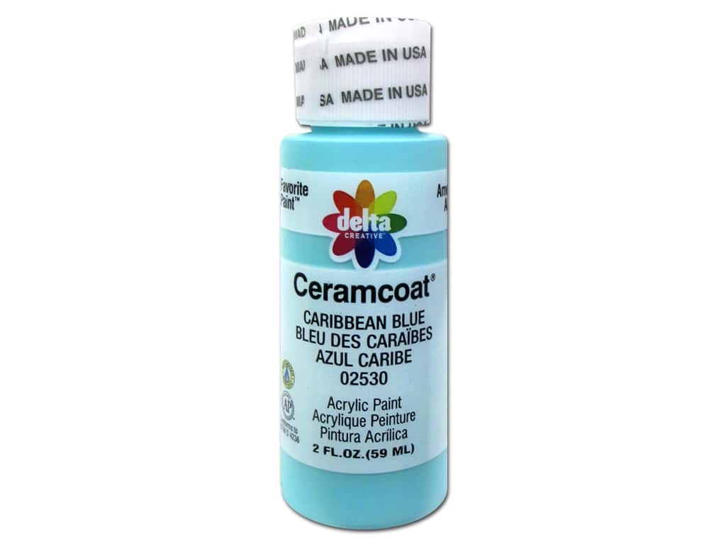 CERAMCOAT Acrylic Paint 59ml 2floz  - Caribbean Blue
