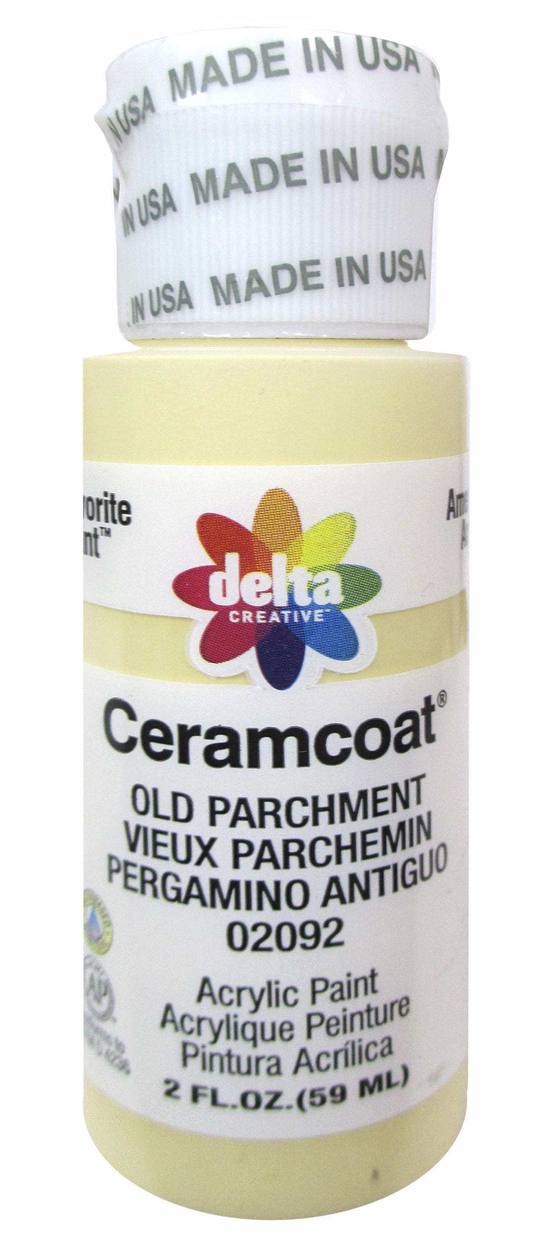 CERAMCOAT Acrylic Paint 59ml 2floz  - Old Parchment