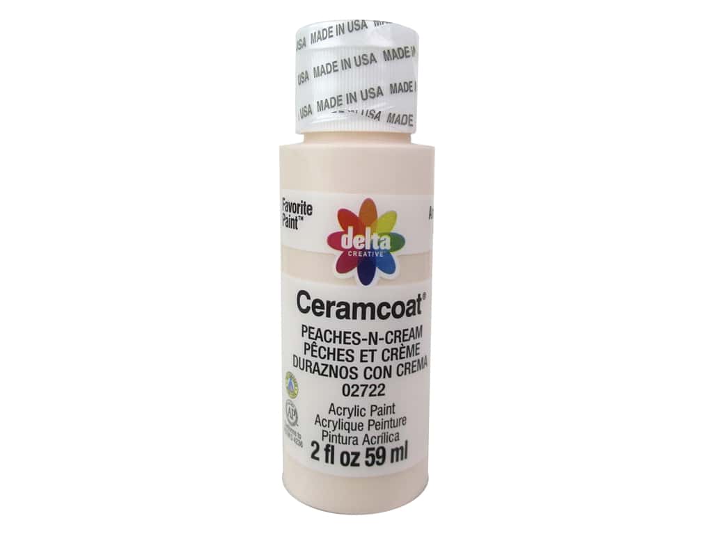 CERAMCOAT Acrylic Paint 59ml 2floz  - Peaches n Cream