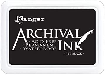 RANGER  Archival Ink Jumbo size Pad. Jet Black