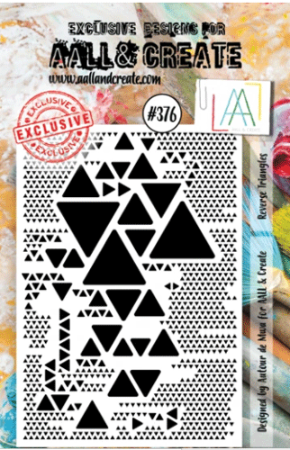 #376 AALL & CREATE STAMP Reverse Triangles A7