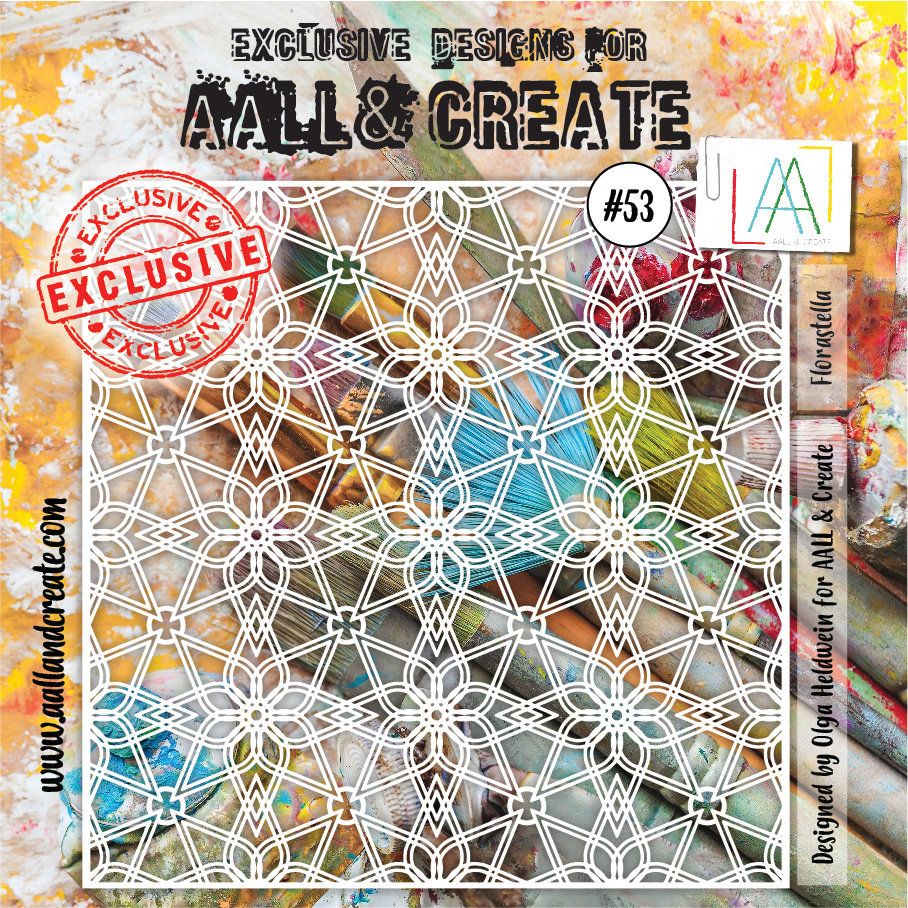 AALL & CREATE STENCIL #53 Florastella