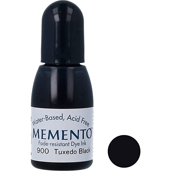MOMENTO Fade Resistant Dye Ink  - Tuxedo Black 15ml