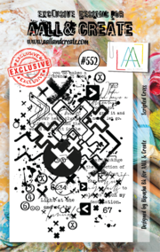 AALL & CREATE STAMP #552  Scripted Cross