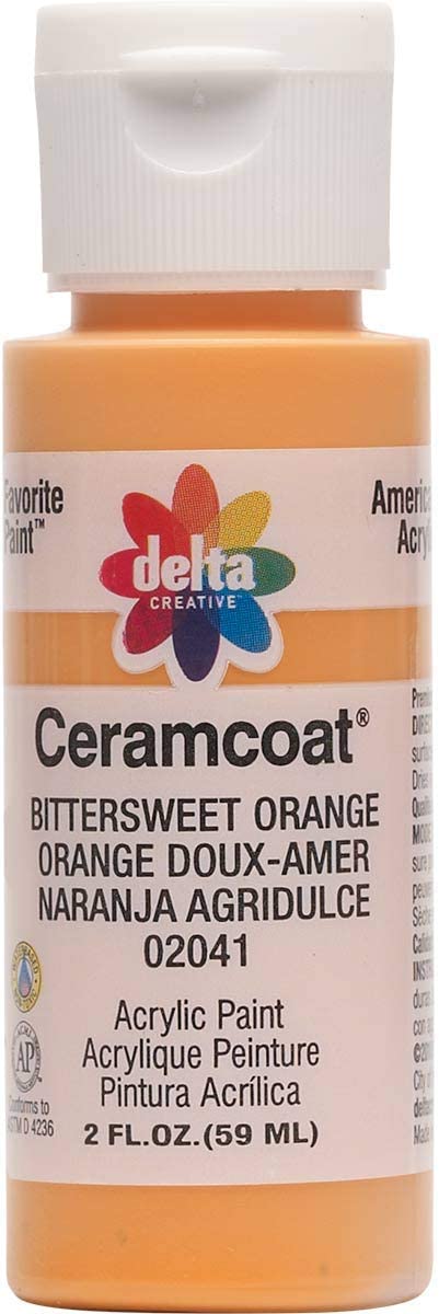 CERAMCOAT Acrylic Paint 59ml 2floz  - Bittersweet Orange