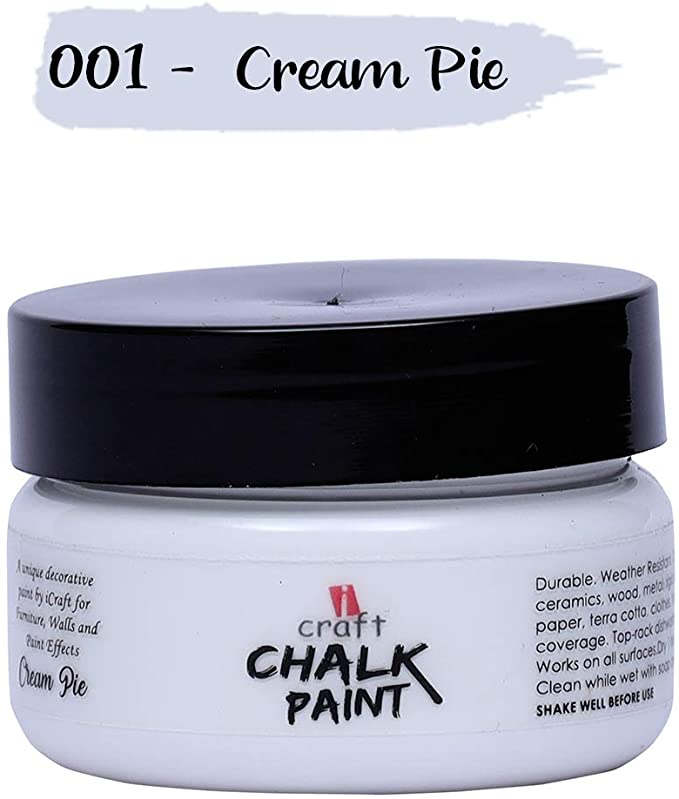 Chalk Paint - # 01 CREAM PIE by icraft designs 50ml