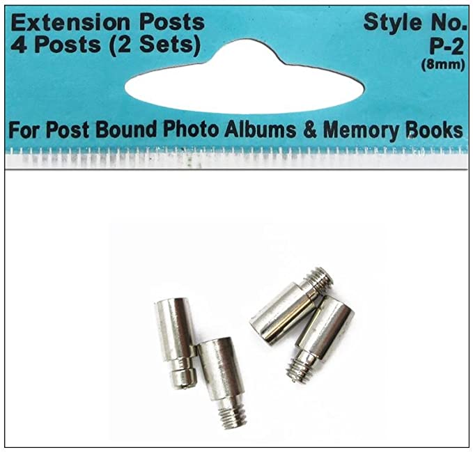 Pioneer Photo Albums P-2 8mm Extension Posts (4 Posts)
