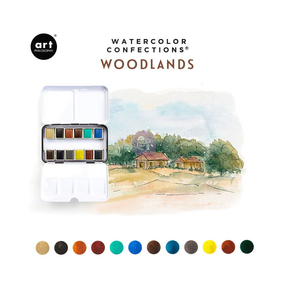 ART PHILOSOPHY Watercolor Confections - Woodlands