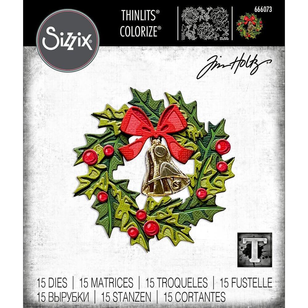 SIZZIX THINLITS Tim Holtz   YULETIDE COLORIZE 666073