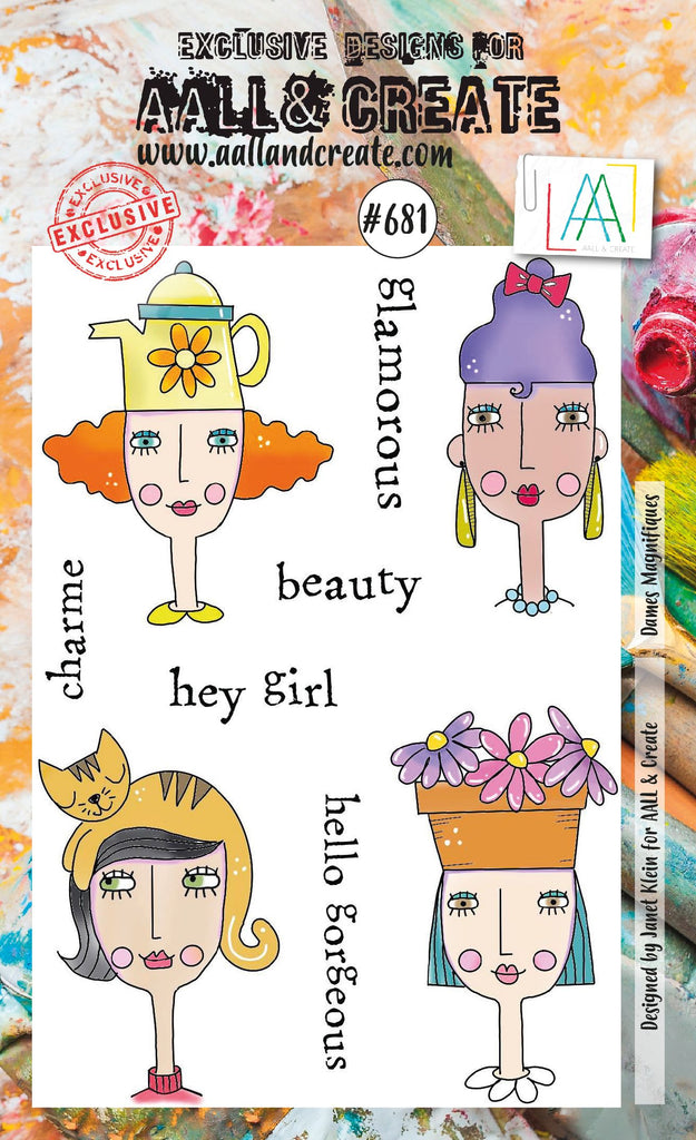 AALL & CREATE STAMP #681 Dames Magnifiques A6