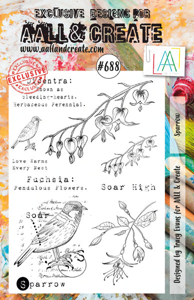 AALL & CREATE STAMP A5 #688 Sparrow