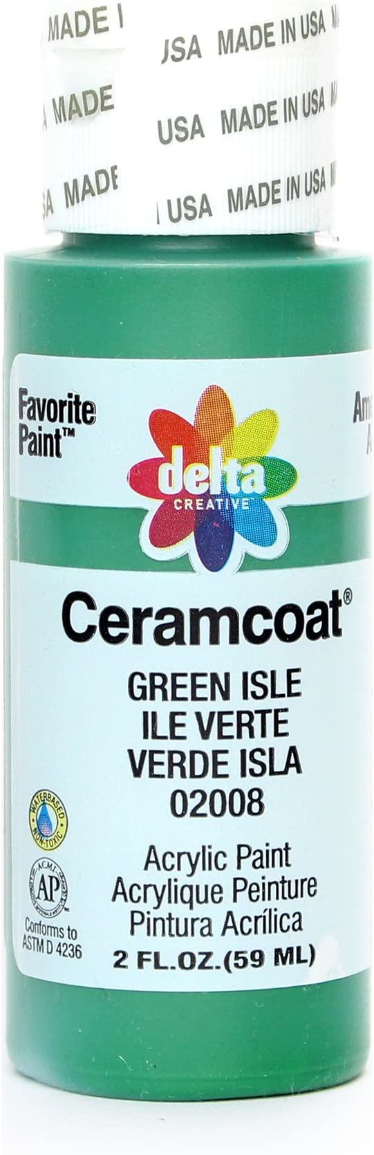CERAMCOAT Acrylic Paint 59ml 2floz  - Green Isle