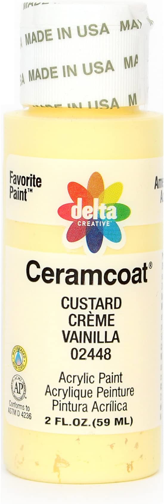 CERAMCOAT Acrylic Paint 59ml 2floz  - Custard