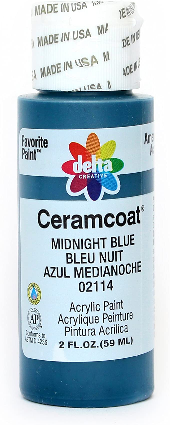 CERAMCOAT Acrylic Paint 59ml 2floz  - MIDNIGHT BLUE