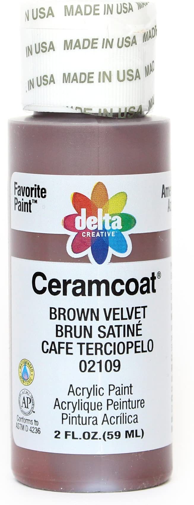 CERAMCOAT Acrylic Paint 59ml 2floz  - Brown Velvet
