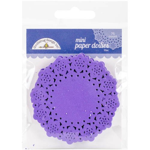 DOODLEBUG Mini Paper Doilies - Lilac