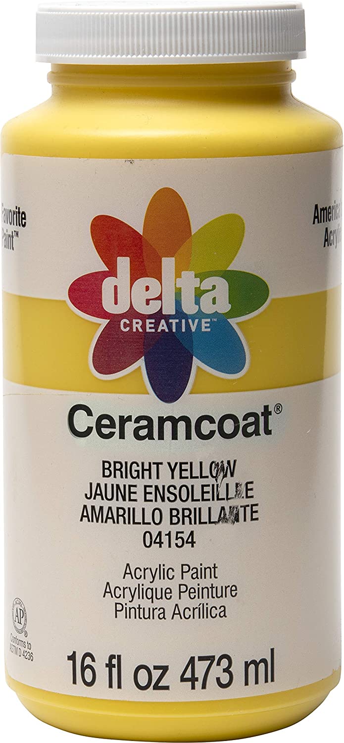 CERAMCOAT Acrylic Paint 59ml 2floz  - Bright Yellow