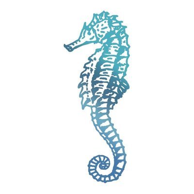 Couture Creations GoPress & Foil Stamp. Seahorse