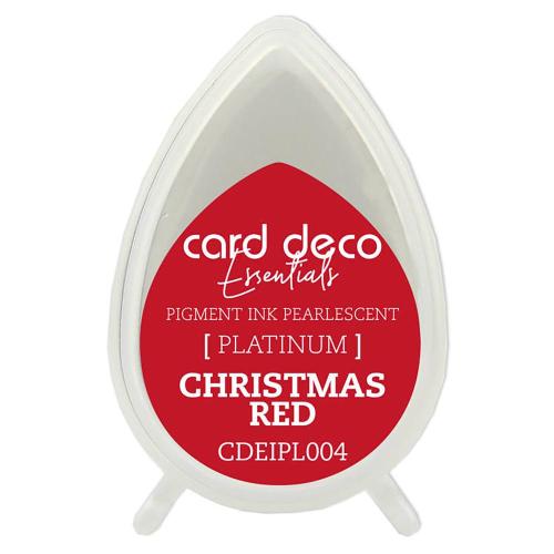 CARD DECO Essentials  -  Pigment Ink Pearlescent Platinum Christmas Red