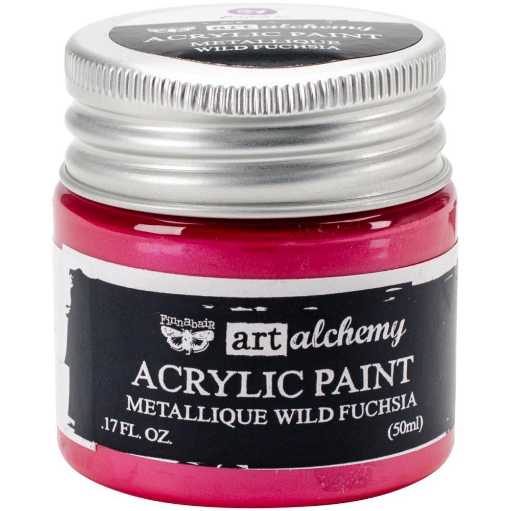 FINNABAIR Art Alchemy Metallique Acrylic Paint - Wild Fuchsia