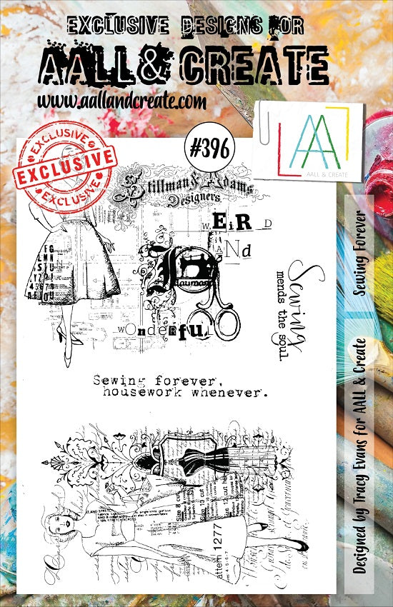 #396 AALL & CREATE STAMP SEWING FOREVER A5