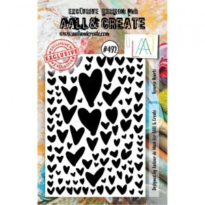 AALL & CREATE STAMP #492 Reverse Heartz
