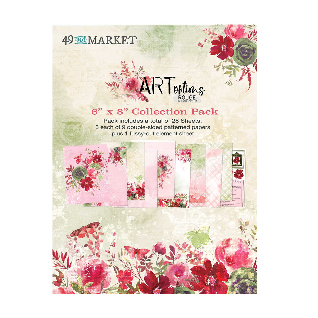 49 & Market  -ARTOPTIONS ROUGE 6 X 8  COLLECTION PACK AOR-39340