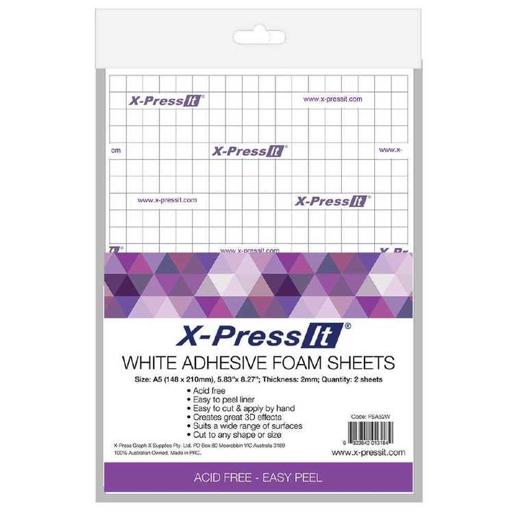 X- Press It White Foam Mounting Sheets