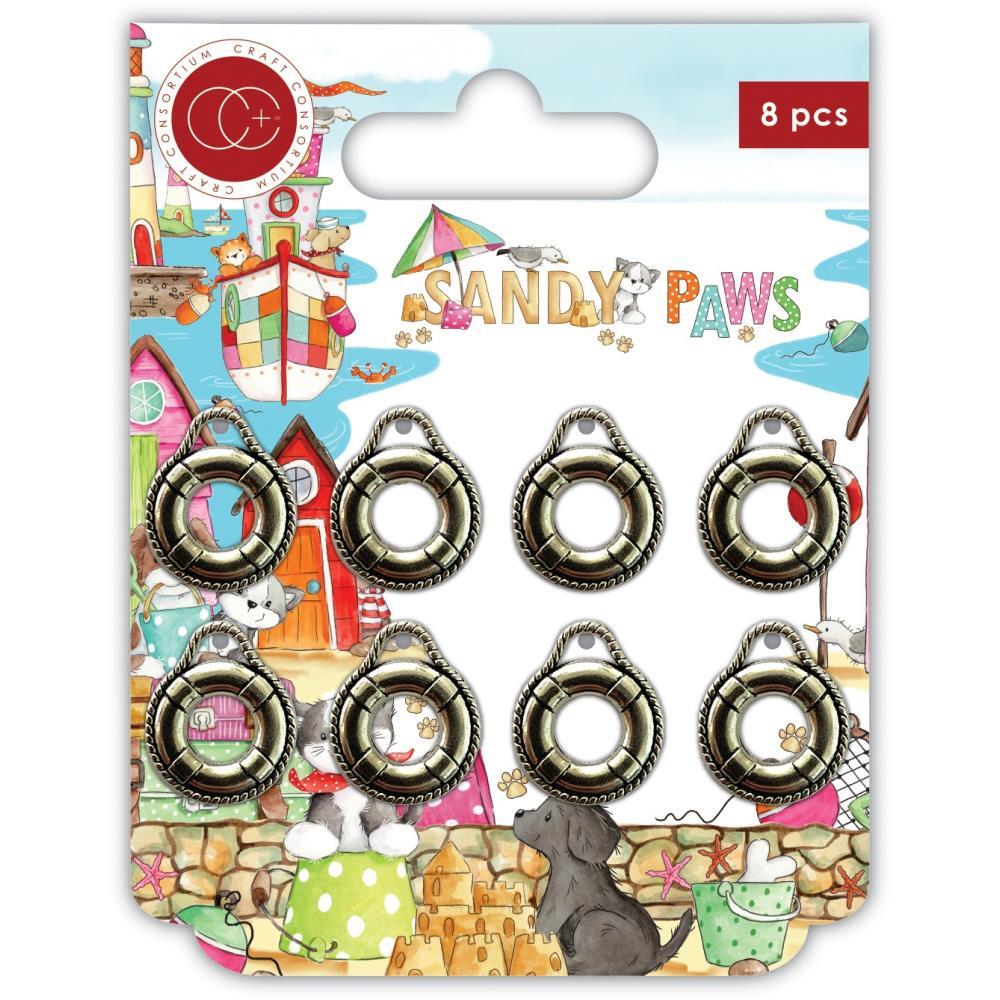 Life Ring Metal Charms. Charms 8pc CRAFT CONSORTIUM