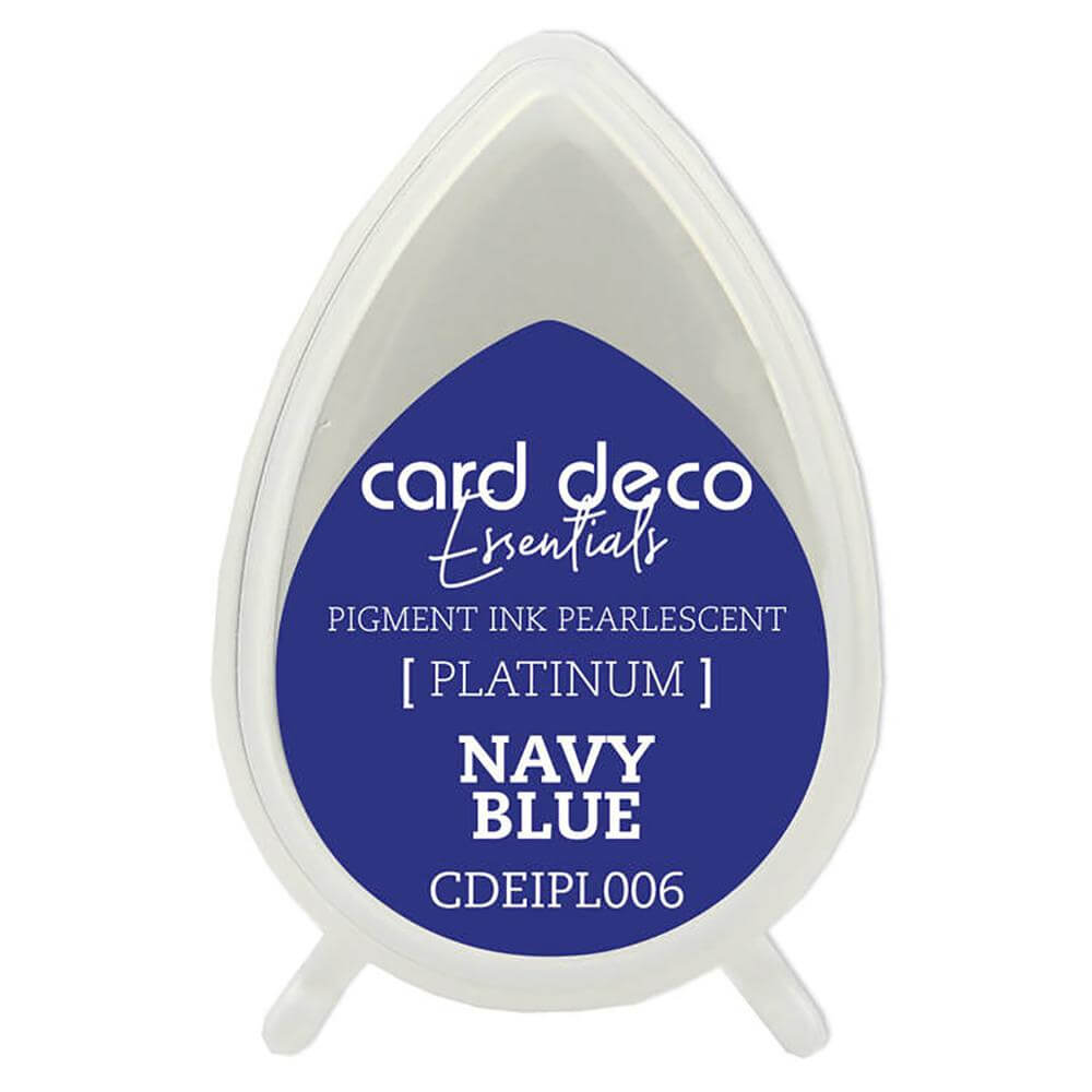 COUTURE CREATIONS CARD DECO Essentials  -Pigment Ink Pearlescent Platinum  Navy Blue PL006