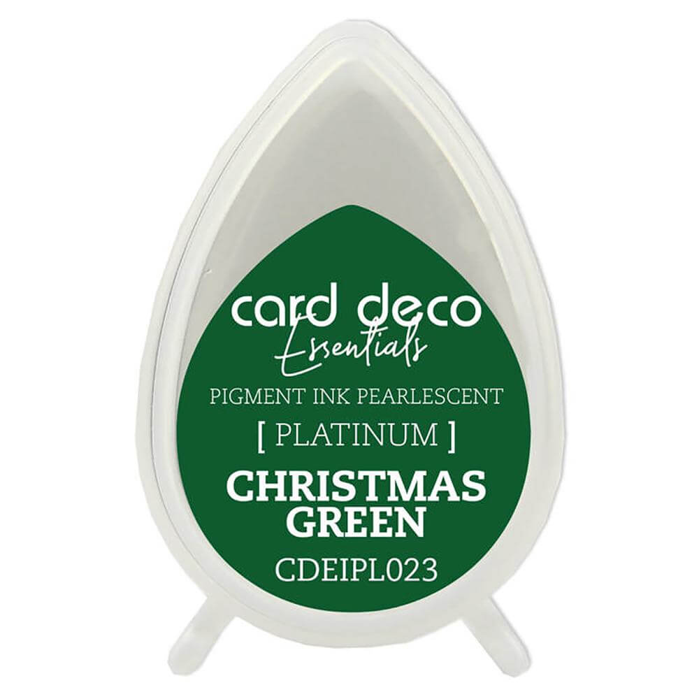 CARD DECO Essentials  -  Pigment Ink Pearlescent Platinum Christmas Green