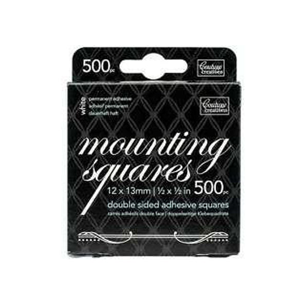Mounting Squares - White Permanent 500pc