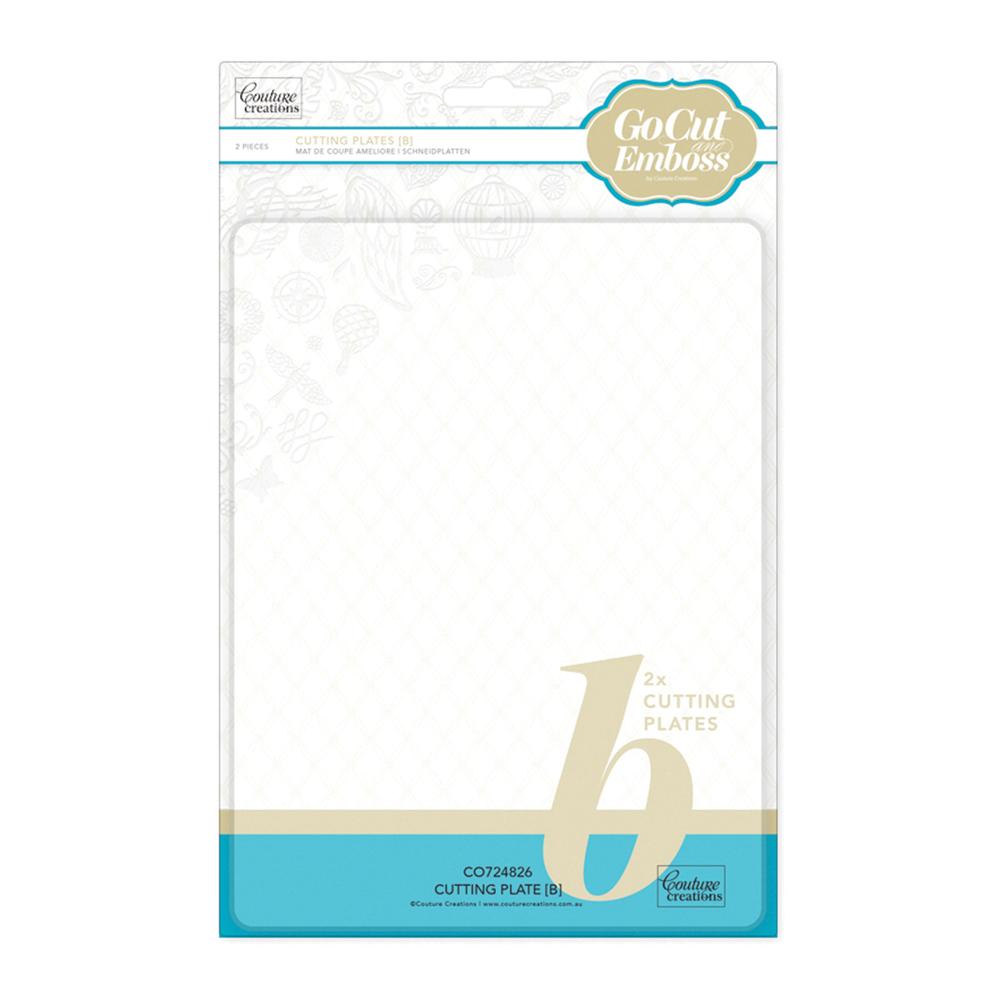 Couture Creations - go cut and emboss die cuttings plates B -2pack