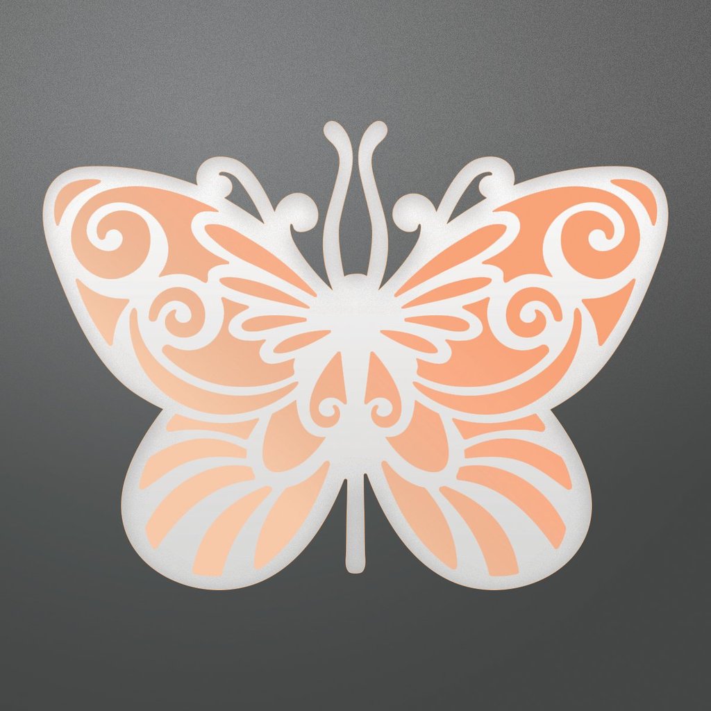 SALE  COUTURE CREATIONS Nouveau Butterfly - Cut Foil and Emboss Die