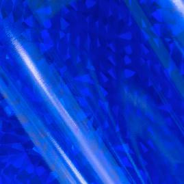 HEAT ACTIVATED FOIL Blue Foil - Iridescent Triangular Pattern